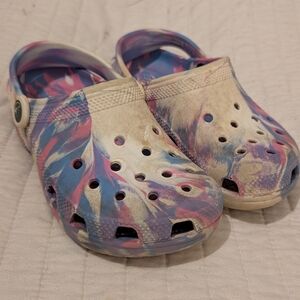 CROCS Kids Tie-Dye Clogs